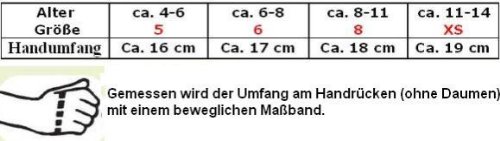 Kinder Motocross Handschuhe rot Größe 5