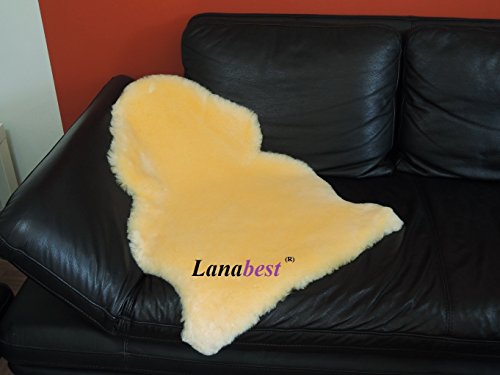 **NEU** Super-großes Lammfell LANABEST 3XL 110+. Super großes, medizinisches Merino Lammfell in Premium-Qualität. Schadstoffarm Öko-Tex 100. In Deutschland hergestellt. Dichtes Fell, weich, geruchsarm, 30 Grad waschbar. Ideal als Bettfell. Größe 110-120 cm - 5