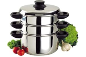 Baumalu 342640 - Vaporiera a 3 Pezzi, ø 20 cm