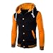 Produktbild Kapuzenpullover Herren, DAY.LIN Mantel Jacke Outwear Sweatshirt Winter Schlank Hoodie Warme Kapuze Sweatshirt (XL, Gelb)