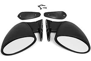 Stuurvnee California Style Gauche et Droite Voiture Classique RéTro Porte Aile RéTroviseur RéTroviseur Vintage Mat Universel Noir 500219617