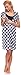 Italian Fashion IF Women Maternity Nightdress Ines 0114 (Dark Blue/White, XXL)