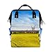Produktbild Holz Windmühle Blume Straße Große Kapazität Wickeltaschen Mama Rucksack Multi Funktionen Windel Pflege Tasche Tote Handtasche Für Kinder Babypflege Reise Täglichen Frauen