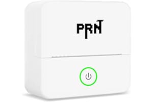 PRNT The Original Z-01, 57mm Bluetooth Inkless Instant Sticker Printer, Print Photos & Labels, Portable Thermal Printer, Compatible with Android and iPhone, Mini Portable Printer (White)