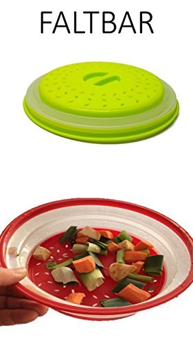 Mikrowellen-Abdeckhaube NEU auch als Sieb nutzbar faltbar wenig Platz und immer Griffbereit