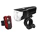 Produktbild BV LED Fahrradlicht Set, StVZO Zugelassen LED Fahrradbeleuchtung Frontlicht und Rücklicht Set, 3 Licht-Modi USB Aufladbare Fahrradlichter, IP44 Wasserdicht LED Fahrradlampe