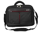 laptoptasche toshiba Bipra Schwarz / Rot Laptop-Taschen für Sony, Dell, Asus, HP, Lenovo, Toshiba, IBM, Acer (15.6 Zoll Umhängetasche)