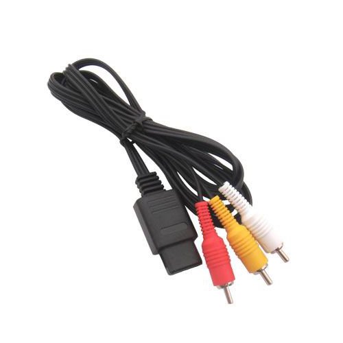 OSTENT AV Audio Video A / V Compuesto de TV Cable Compatible para Nintendo 64 N64 GameCube NGC Super Nintendo SNES SFC