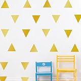 Ufengke® Cartoon 48Pcs 3.8 X 3.8Cm Dreieck Wandsticker,Kinderzimmer Babyzimmer Entfernbare Wandtattoos Wandbilder