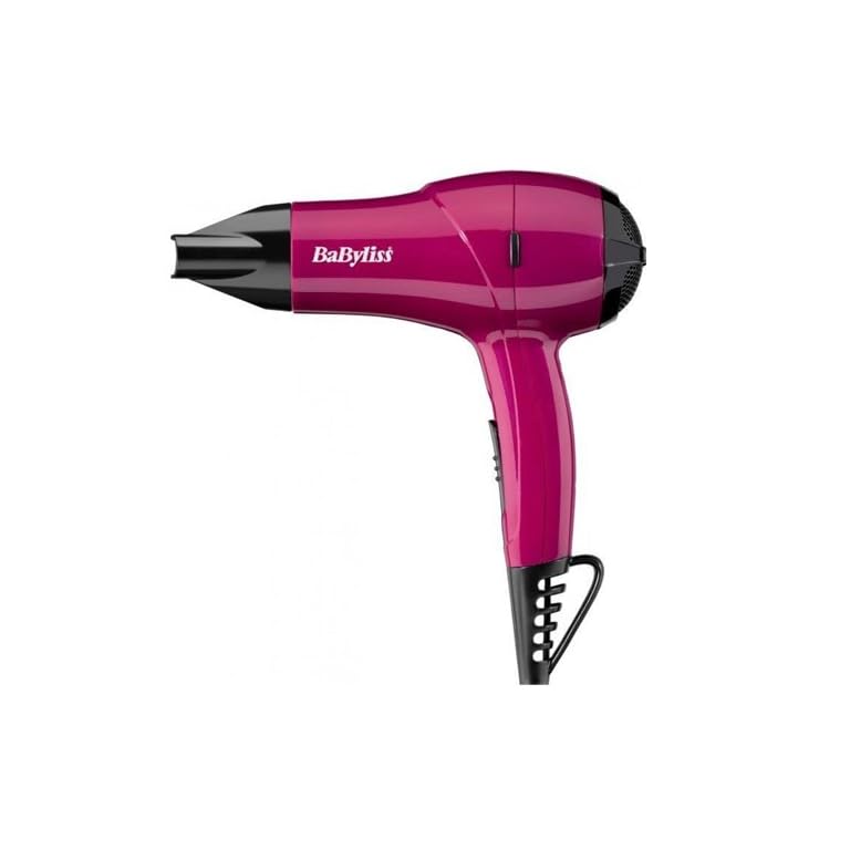 Babyliss-Dual-Voltage-Nano-Hairdryer-1200-W-Pink Babyliss Dual Voltage Nano Hairdryer, 1200 W - Pink