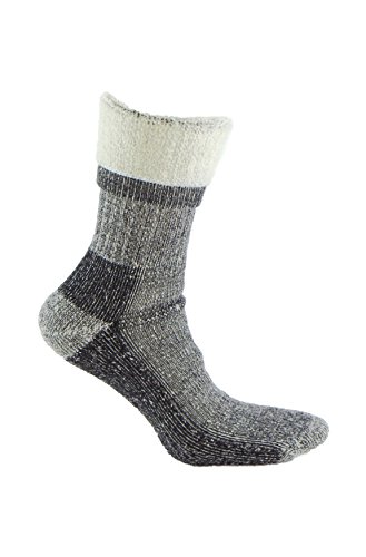 Calcetín de LANA MERINO de TREKKING, con costuras técnicas para deportes de invierno (esquí, running, senderismo, ...) o situaciones de frío y humedad. Ideales para el uso con botas de montaña (39-42)