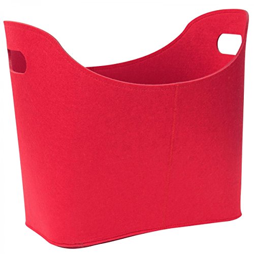 Filztasche Filzkorb Kaminholztasche Kaminholzkorb Korb Filz Zeitungsständer Zeitungskorb in zwei verschiedenen Farben - 2