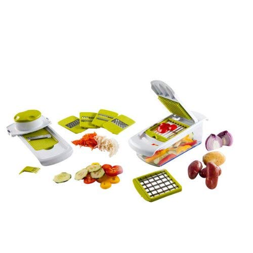 Kitchen Artist MEN216 - Juego de mandolina y Cortador de Verduras (2 en 1)
