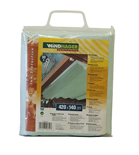 Preisvergleich Produktbild Windhager Sonnensegel für Seilspanntechnik, Cyanblau, 420 x 140 cm