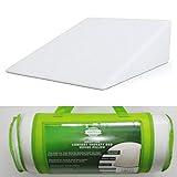 ADEPTNA Comfort Memory Foam Therapy Bed Wedge Pillow - Designed for Back Neck Pain - Better Breathing Circulation Acid Reflux - Washable Cover Included