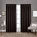 Produktbild Exclusive Home Satin Zurück in die Fenster Vorhang-Faltenband mit Blackout, Polyester, Espresso, 52x84