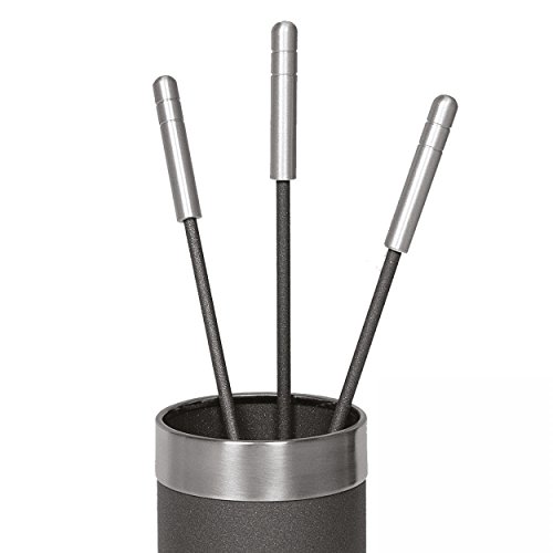 Kaminbesteck Kamingarnitur Modell 417 geschlossener Behälter 4-teilig ø 16cm - 2