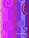 Produktbild Dotgrid Notebok: 8.5" x 11" lined 'Designer Swirls' notebook in pink and purple ('Designer Swirls' Notebooks)