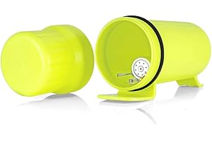 Oldbones Contenitore a tubo universale per moto resistente all’acqua, per guanti, cappello o impermeabile, per strumenti di riparazione o per documenti, giallo