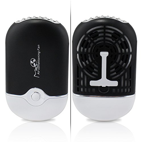 Tragbare Miniklimaanlagen-Reisehandheld USB aufladbare Lüfter für Summer (Black) - 6