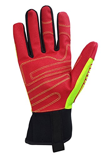 Seibertron HIGH-VIS HRIG Impact Schutz Deep Grip Ölbeständiger Schlagschutz Ölfeld Sicherheit Rigger Handschuhe CE EN388 4132 - 3