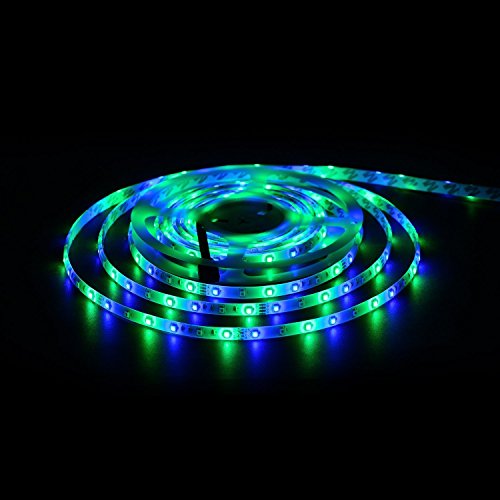 Tabker® LED Streifen 5M 300 SMD 3528 RGB Led Strip, Nicht Wasserdicht LED Band , LED Lichtschlauch, Packung für Heim Innendekoration , Farbwechsel-Set mit flexibles Streifen-Licht + 24 Tasten IR +Controller und Netzteil, Versandkostenfrei - 6