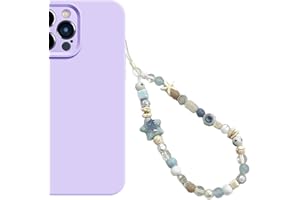 GVEYIQK Chaîne de Téléphone Portable, Chaîne de Téléphone Portable en Perles, Chaîne de Téléphone Portable Universelle, Pendentif de Téléphone Portable, Compatible avec la Plupart des Smartphones