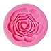Produktbild Fenteer 3D Silikon Formen Fondant Schokolade Kuchen dekorieren Tools geprägt Bakeware Formen für Hochzeit Geburtstag Kuchen Decor, Mehrform - Rose, 5.6*1.7cm