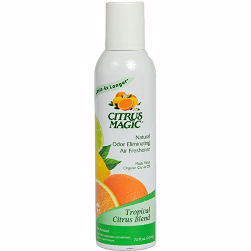 Citrus Magic Natural Odor Eliminating Air Freshener Spray, Tropical Citrus Blend, 6-Ounce