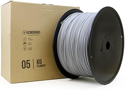 Gizmo DorksPLA Filament for 3D Printers 1.75mm 5kg, Gray