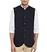 Hypernation Navy Blue Color Cotton Waistcoat For Men RS.1199.00