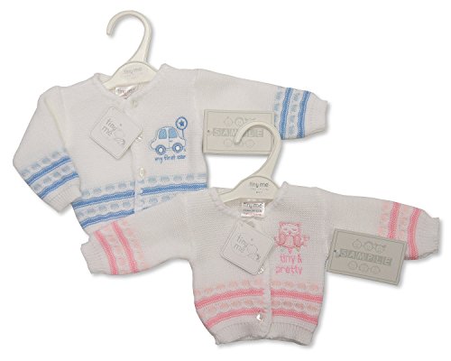 Premature Baby Knitted Cardigan With Embroidery (5/8 lbs (2.3 - 3.6 kg), Pink)