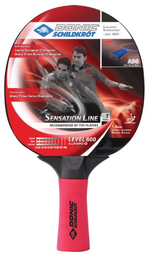 Donic Schildkröt Powergrip 600 - Raqueta de tenis de mesa, nivel 600, multicolor