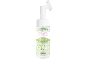 EVOLUDERM - Mousse Micellaire Aloe Vera - 150ml - 93% d'Ingrédients d'Origine Naturelle - Végan