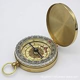 Tellaboull Outdoor Bergsteigen Retro Flip Compass Uhr leuchtender Kompass