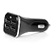 Produktbild iprotect Quad vierfach KFZ USB Adapter 4 USB Ports in schwarz 6.8A 6800mA Output für iPhone, iPad, iPod, Smartphones, Navi, MP3 Player u.a. USB Geräte USB Geräte