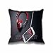 Produktbild Personalized Patterned Red Bowers and Wilkins P3 Headphones Pillow Covers Decor - Computers Nice Living Room Pillowcase/Kissenbezüge Set , Hardware Pillow case/Kissenbezüge for Couples