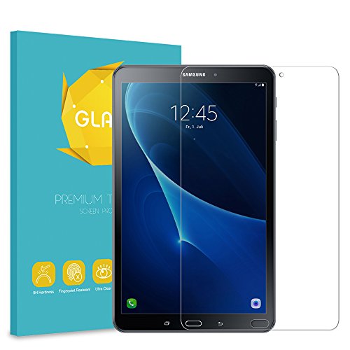 Fintie Samsung Galaxy Tab A 10.1 Panzergla Schutzfolie - Klar HD 9H stark kratzfest Hartglas Displayschutzfolie Glasfolie Screen Protector Displayschutz Folie Displayfolie für Samsung Galaxy Tab A 10,1 Zoll T580N / T585N Tablet (2016 Version)