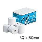 rolo papel termico 80x70x11 Papel reciclado blanco y offset blanco.
