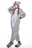 JT-Amigo Damen Herren Tier Kostüm Pyjama Jumpsuit Schlafanzug Overall, Koala Kostüm, Gr. M - 