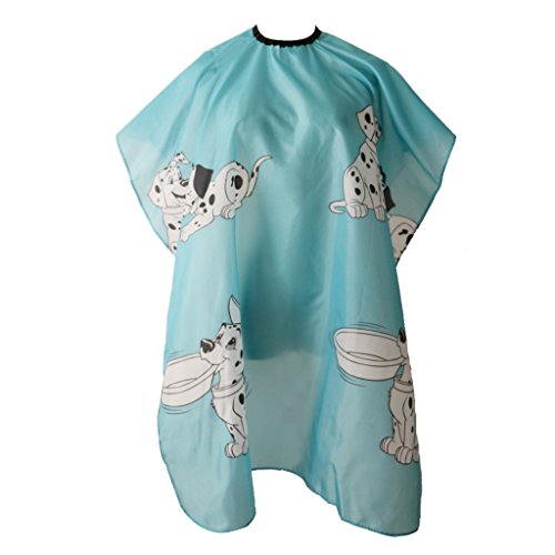 Kinder Haarschneideumhang / Friseur Hairstyling Schürze mit robustem Klettverschluss, Süßes Cartoon Muster