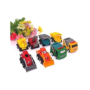 Gooyo 8Pcs/Set Plastic Multicolor 4-6CM Mini Pull Back Toys Cars Model Car Styling Racing Car Truck Classic Educational Toys for Kids