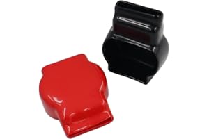 Huamengyuan 2pcs Couvercle De Borne Bornes De Batterie,Bornes De Batterie Capuchon,Capuchon De Protection Des Cosses De Batterie En Pvc,Couvercle De Borne Positif Et NéGatif