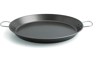 Quid 7559020 Poêle à Paella 8 portions 38 cm Noir 50,2 x 38 x 4,5 cm