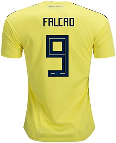 Colombia 2018 FIFA World Cup No.9 Falcao Men's Home Replica Football Shirt Size S