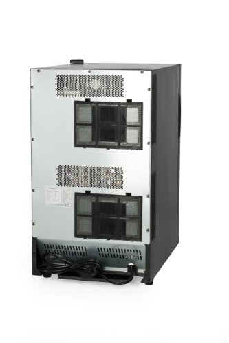 Amstyle Design Weinkühlschrank 2 Temperaturzonen Klima-Zonen Schwarz 48 Liter 18 Flachen Getränkekühlschrank 8-18°C Weinkühler Weinklimaschrank Glastür Freistehend Rot & Weißwein Höhe 64cm (EEK: C) - 13