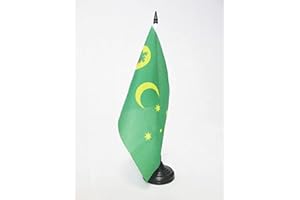 AZ FLAG Bandiera Da Tavolo Isole Cocos 21x14 cm - Piccola Bandierina Isole Keeling 14 x 21 cm