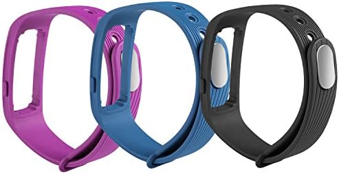 Yins Fitness Tracker with Heart Rate Monitor,ID107 Waterproof Bluetooth Touch Screen Smart Wristbands Sport Bracelet Activity Tracker with Pedometer Calorie and Sleep monitor for Android &amp; IOS (Strap 3 Pack Black+Blue+Purple)