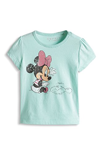 ESPRIT Baby-Girls 045EEAK012 T-Shirt, Turquoise (Cw Light Mint 390), 9-12 Months (Manufacturer Size: 80)