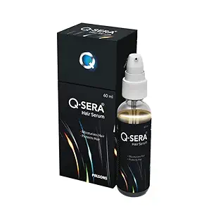 QSERA Hair Serum I Hair Fall Control Serum - 60 ml I With 1 Free Sample Of Leave-in-conditioner 7.5 ml And 1 Free Sample Of Revitalizing Shampoo 7.5 ml